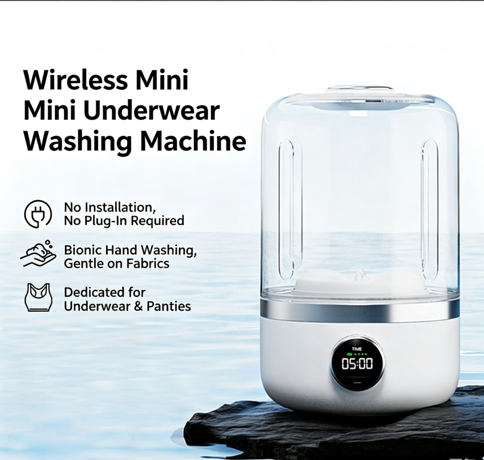 Fully Automatic Mini Underwear Washing Machine for Dormitory