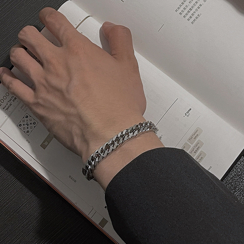 NK Cuban Link Bracelet, Fashion Fade‑Resistant Wrist Chain