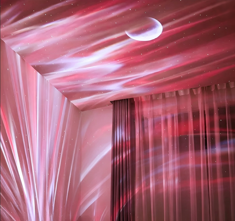 Aurora Star Sky Projector Lamp, Galaxy Night Light for Bedroom Decoration