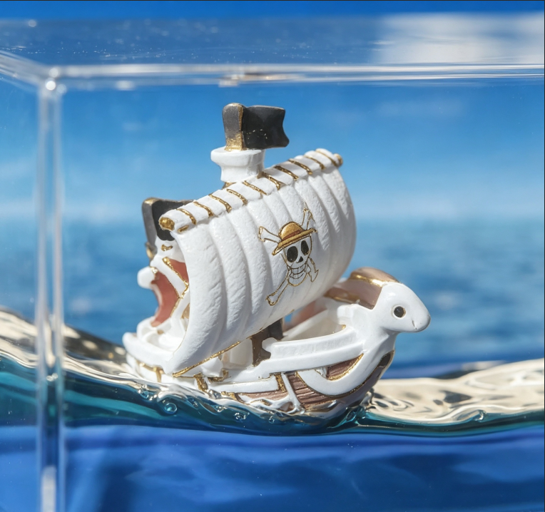 Cruise Ship Fluid Drift Bottle Desk Ornament