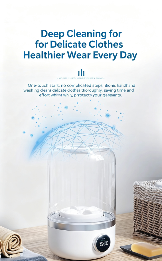 Fully Automatic Mini Underwear Washing Machine for Dormitory