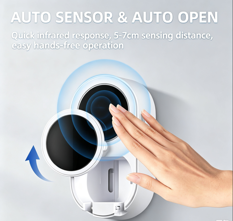 Mini Smart Double‑Person Ultraviolet Toothbrush Holder, Automatic Wall‑Mounted Toothbrush Sterilizer for Home