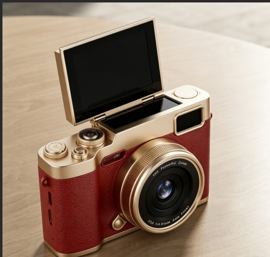 Student Retro CCD‑Style Digital Camera, Flip Screen High‑Definition Photo & Video Recording Compact Campus Vlog Camera