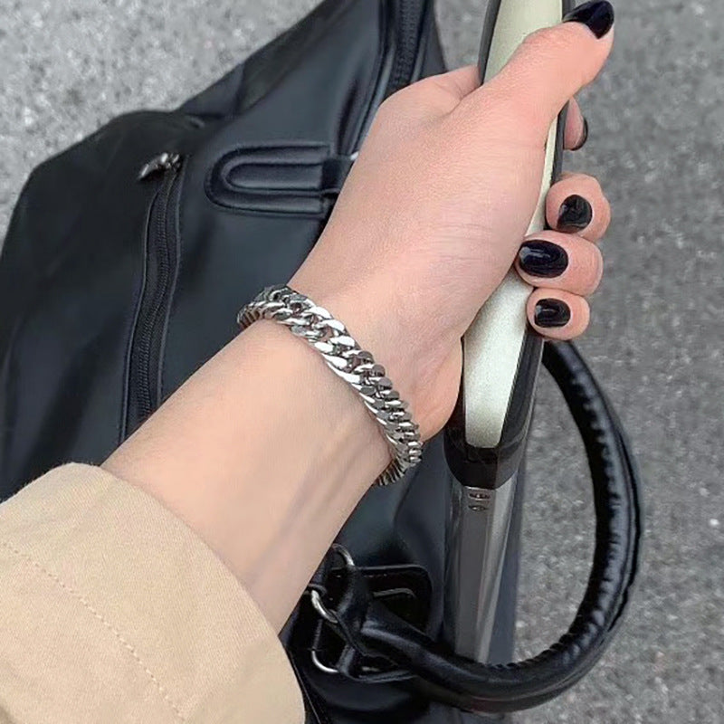 NK Cuban Link Bracelet, Fashion Fade‑Resistant Wrist Chain