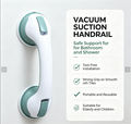 Drill‑Free Suction Grab Bar, Strong Suction Cup Safety Handle for Bathroom