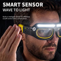 USB Rechargeable Motion‑Sensor Headlamp, Long‑Lasting Outdoor Maintenance Work Light