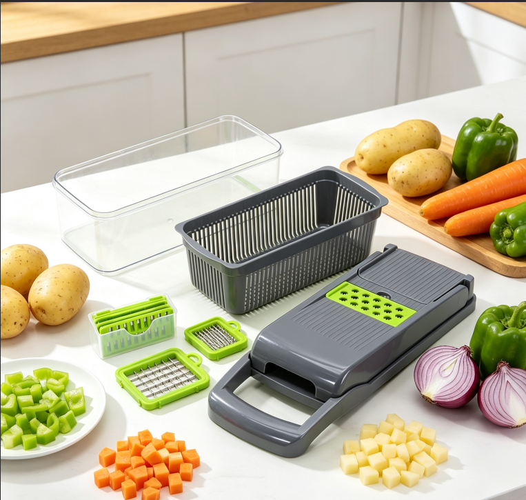 Multi‑function Vegetable Cutter, Kitchen Slicer Chopper Shredder for Home Cooking