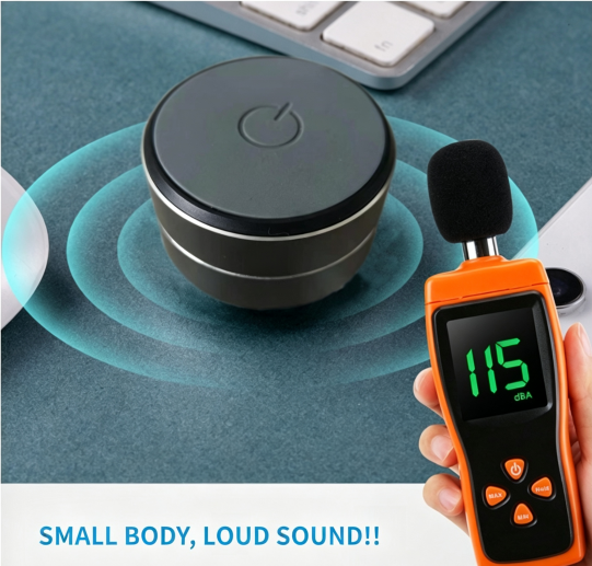Bone Conduction Bluetooth Speaker, Coin‑Sized Ultra‑Portable Mini Vibration Sound Box