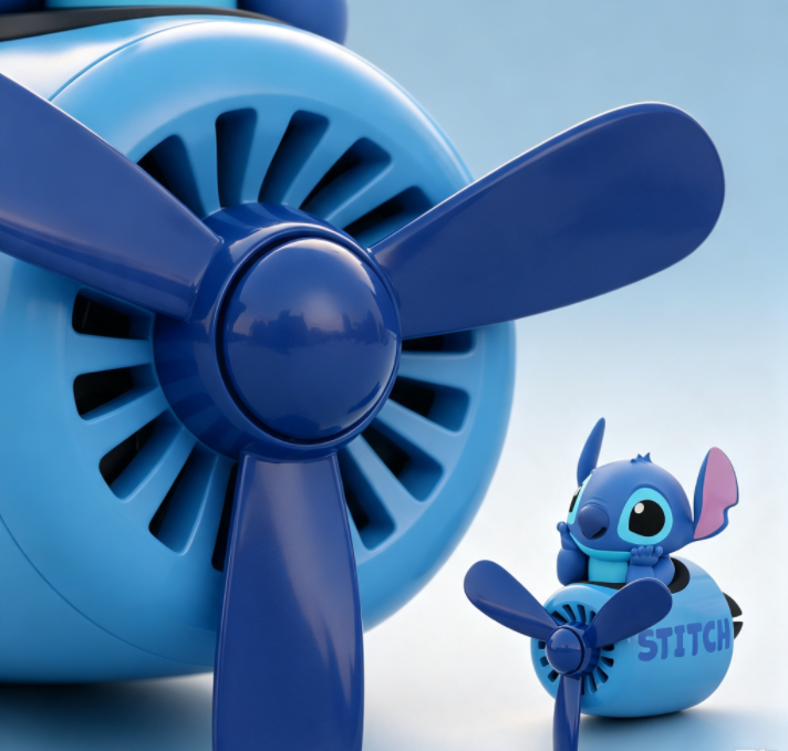 Cute Stitch Airplane Car Vent Perfume, Clip‑on Air Outlet Aromatherapy Decor