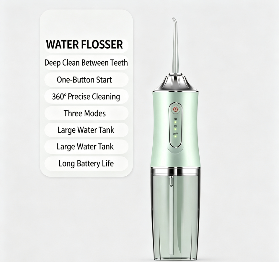 Portable Electric Water Flosser, Household Oral‑Cleaning Irrigator for Teeth