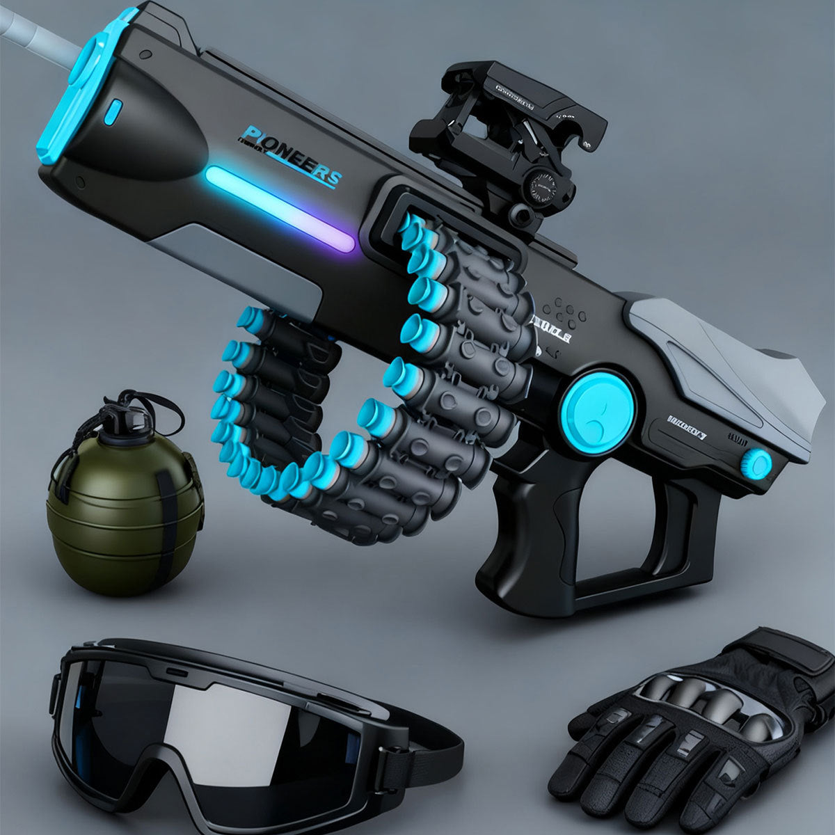Rechargeable Automatic Soft Bullet Gun, Manual & Electric 2‑in‑1 Toy Gun for Boys