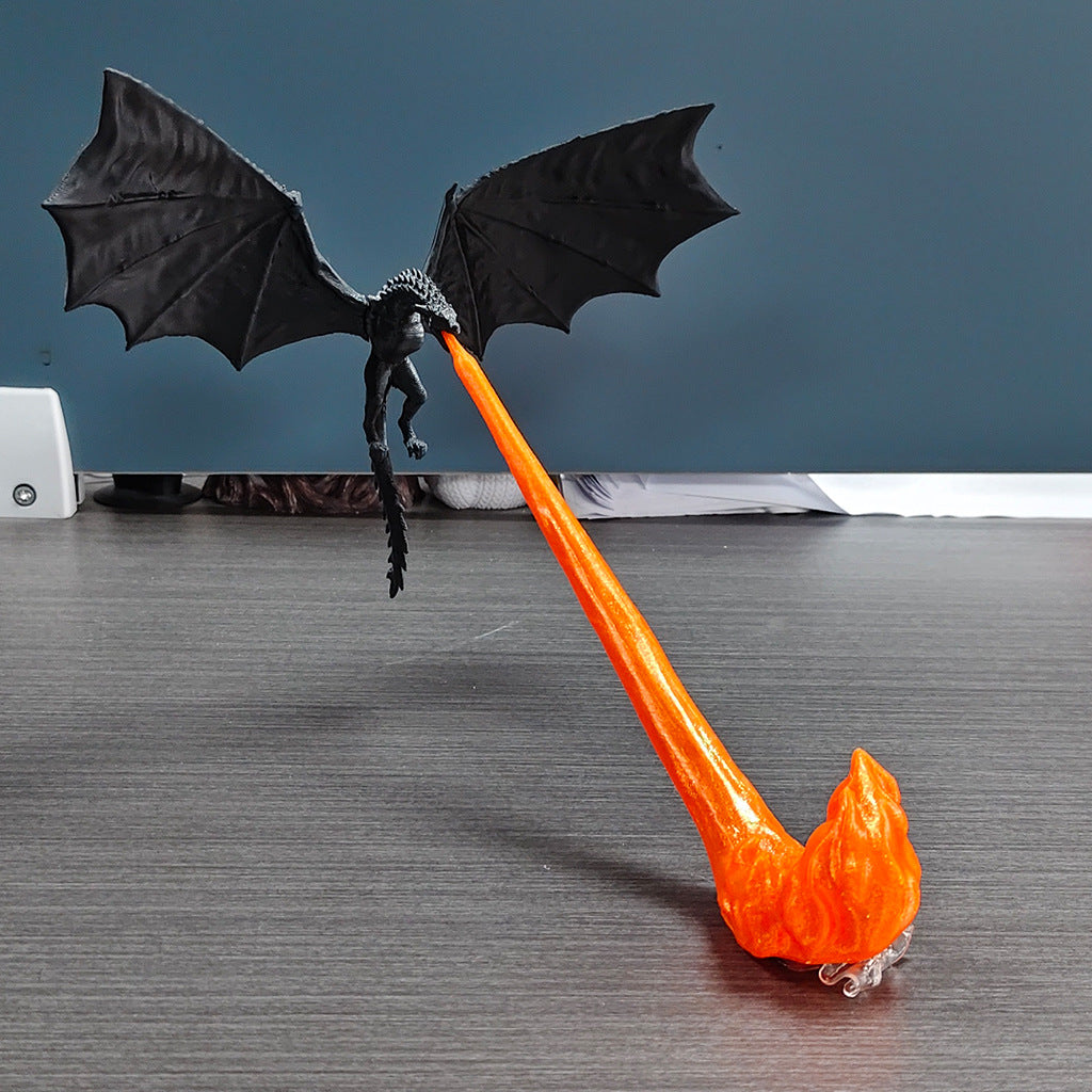 Dragon Flame Book Nook, Stress Relief Toy, Bookshelf Decor Ornament