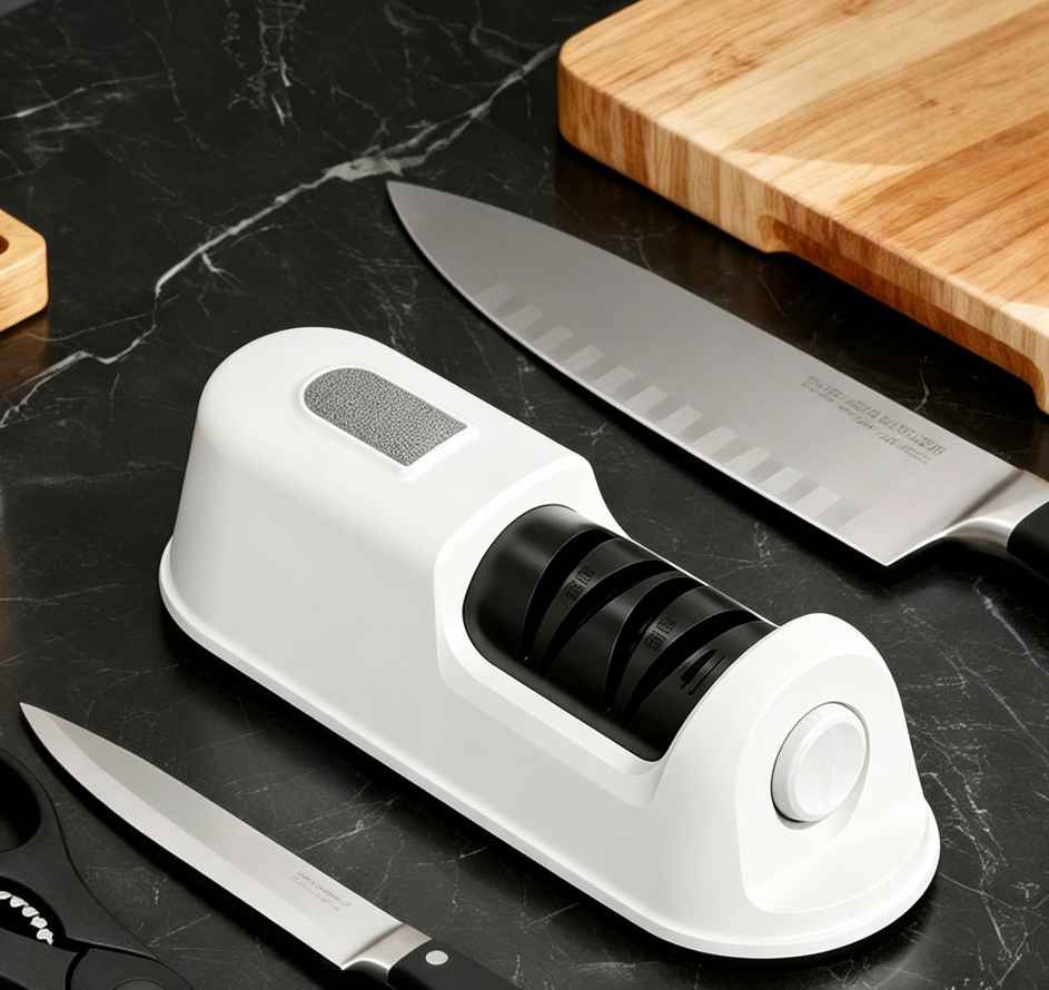 Electric Knife Sharpener, Automatic Electric Sharpening Tool for Kitchen Knives Bullet Points