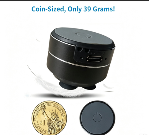 Bone Conduction Bluetooth Speaker, Coin‑Sized Ultra‑Portable Mini Vibration Sound Box