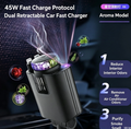 5-in-1 Car Aromatherapy Star Sky Projection Light, Multifunctional Car Star Ceiling Lamp, Car Fragrance & Ambient Light for Vehicle Interior Decor