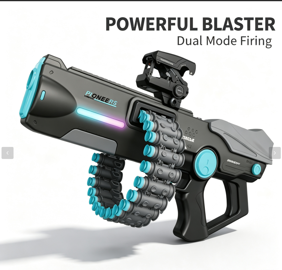 Rechargeable Automatic Soft Bullet Gun, Manual & Electric 2‑in‑1 Toy Gun for Boys