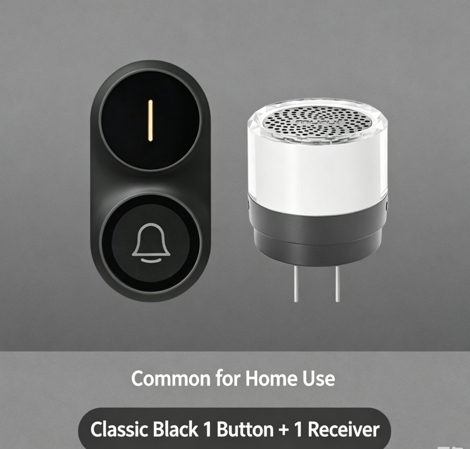 Wireless Remote Doorbell for Home, Long Range Electronic Door Chime