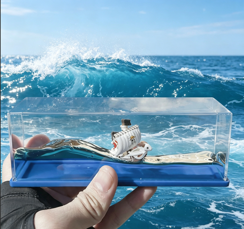 Cruise Ship Fluid Drift Bottle Desk Ornament